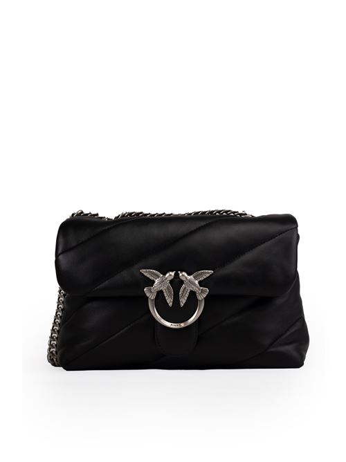 Borsa Classic Love Puff Maxi Quilt Nero Argento PINKO | 100038 A0F2Z99O